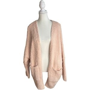 Petal Roz Open Front Cardigan Blush Pink